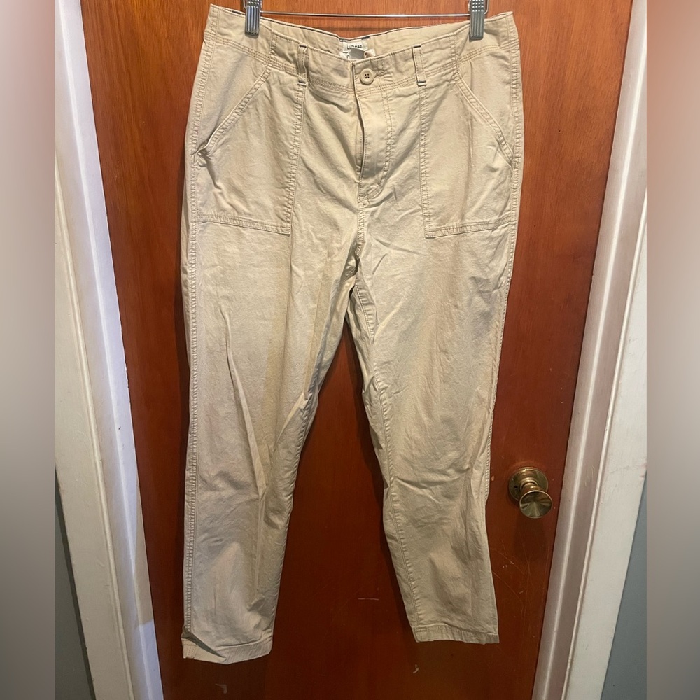 Ll bean twill slim fit ankle pant